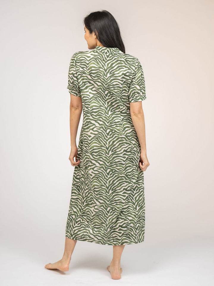 Beau & Ro Dress The Kris Dress | Green Zebra