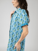 Beau & Ro Dress The Kris Dress in Blue Flower Chain