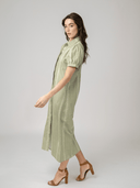 Beau & Ro Dress The Kris Dress in Moss Arrow