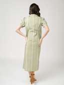 Beau & Ro Dress The Kris Dress in Moss Arrow