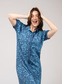 Beau & Ro Dress The Kris Dress | Navy Flore