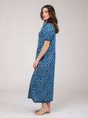 Beau & Ro Dress The Kris Dress | Navy Flore