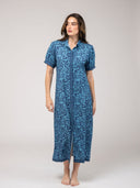 Beau & Ro Dress The Kris Dress | Navy Flore