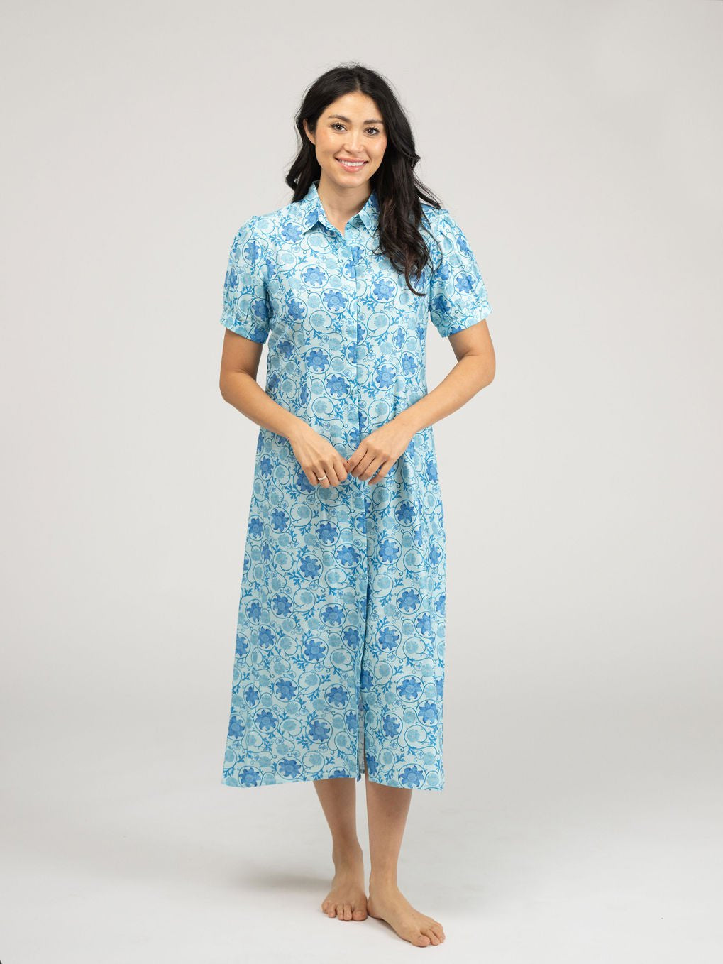 Beau & Ro Dress The Kris Dress | Ocean Garden Swirl