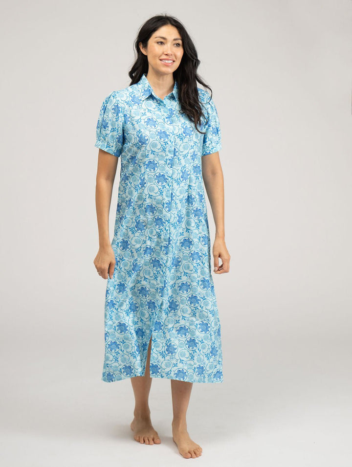 Beau & Ro Dress The Kris Dress | Ocean Garden Swirl