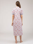 Beau & Ro Dress The Kris Dress | Pink & Blue Garden