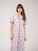 Beau & Ro Dress The Kris Dress | Pink & Blue Garden