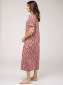 Beau & Ro Dress The Kris Dress | Pink Flower Check
