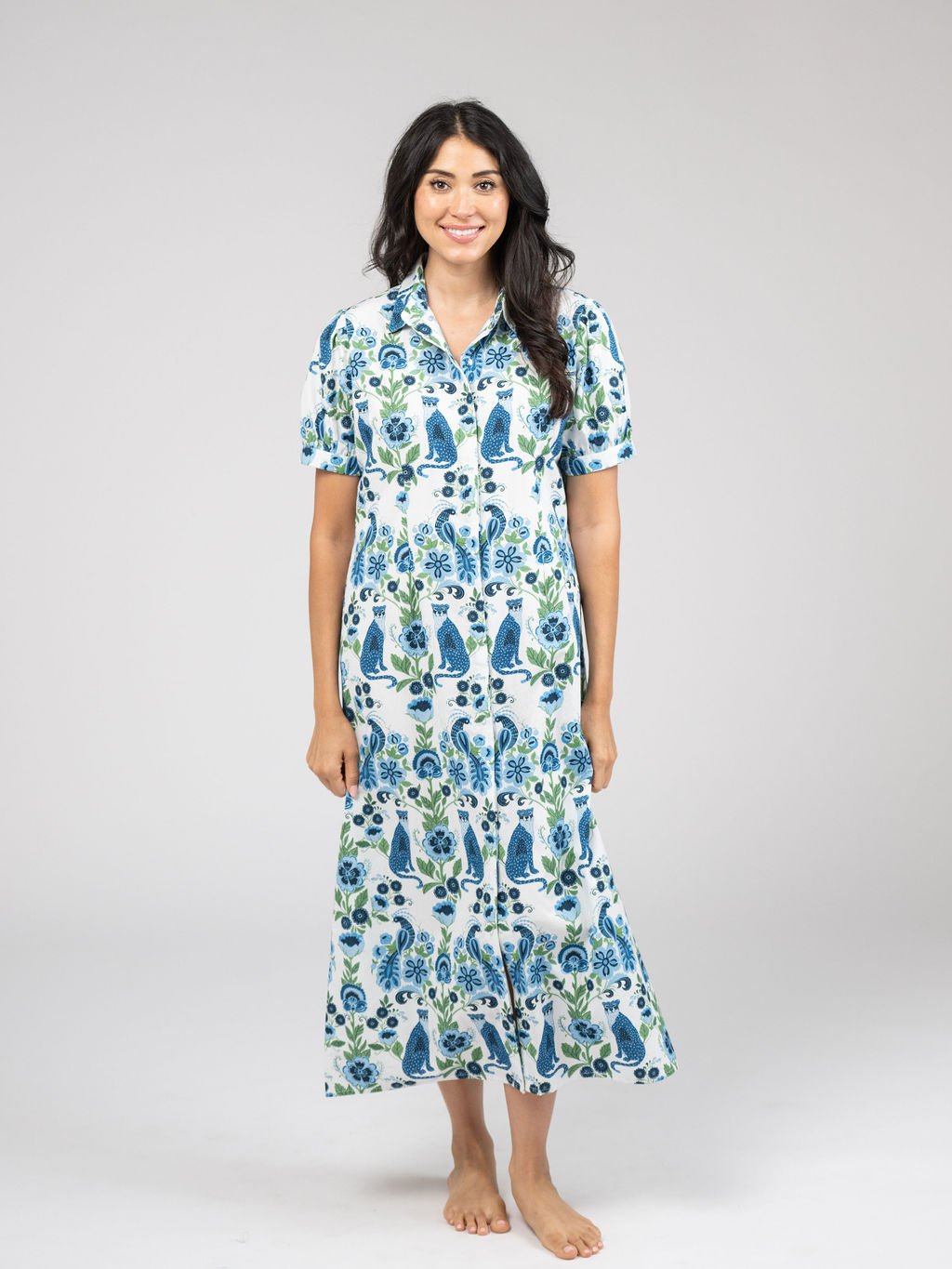Beau & Ro Dress The Kris Dress | White Leopard Love
