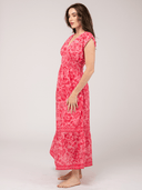 Beau & Ro Dress The Lauren Dress | Pink Flore