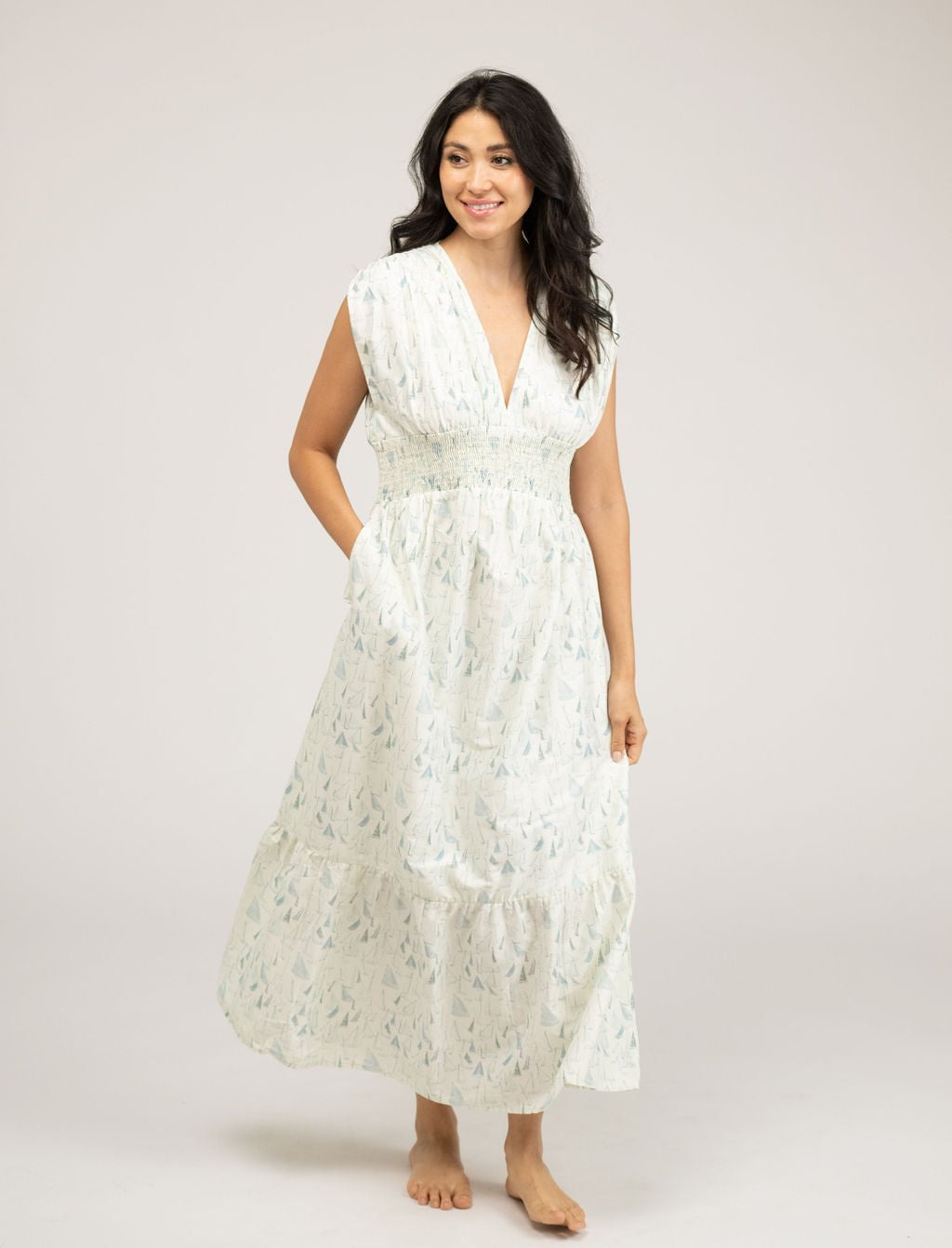 Beau & Ro Dress The Lauren Dress | Sailboats