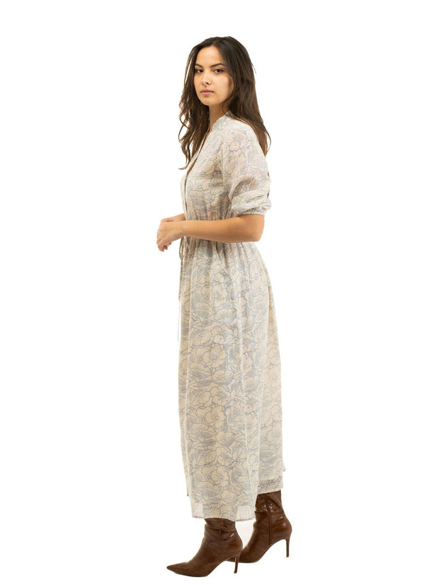 Beau & Ro Dress The Lily Maxi Dress | Blue Shimmer
