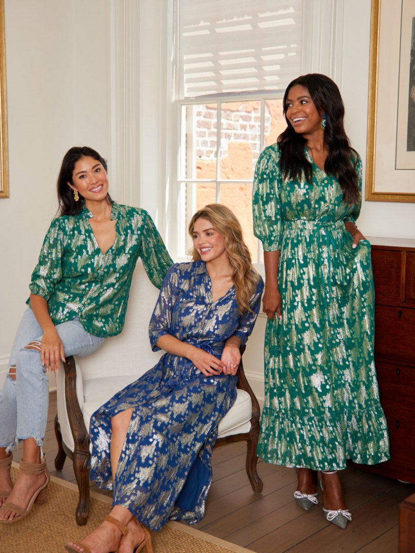 J crew sales green floral dress