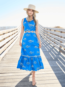Beau & Ro Dress The Lina Dress | Blue Fish