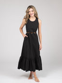 Beau & Ro Dress The Lina Dress | Solid Black