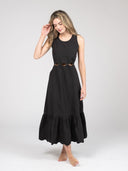 Beau & Ro Dress The Lina Dress | Solid Black