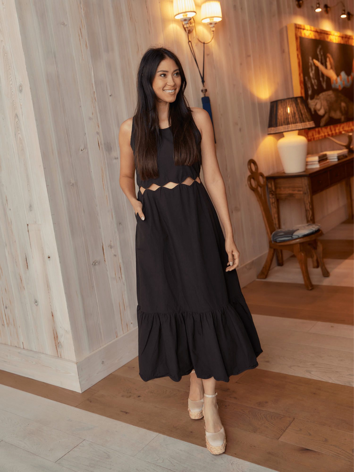 The Lina Dress | Solid Black Beau & Ro The Lina Dress | Solid Black Beau & Ro