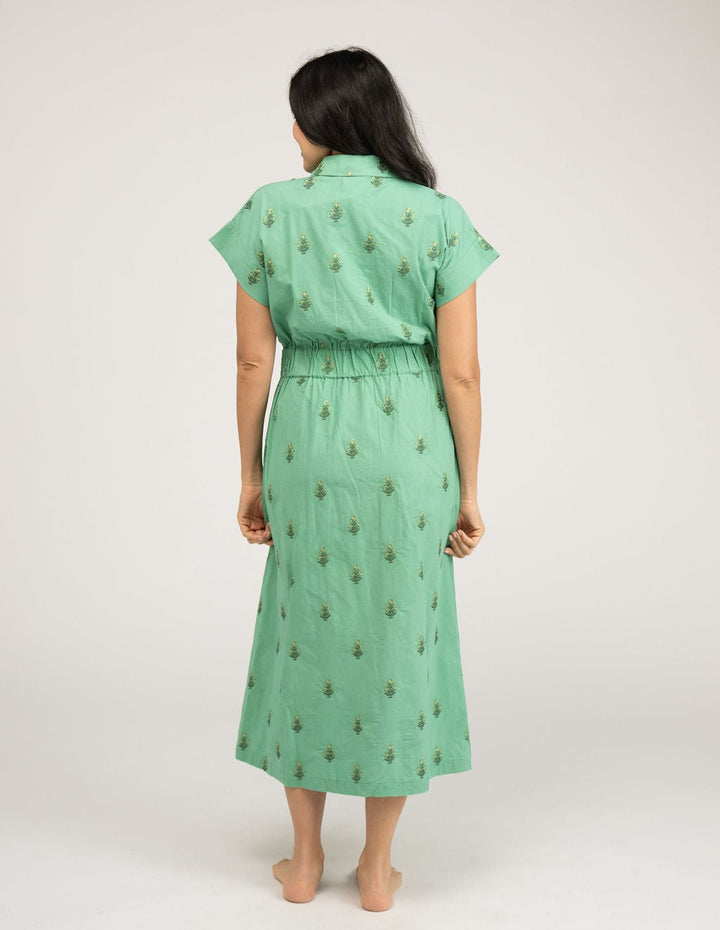 Beau & Ro Dress The Lisa Dress | Green Petite Floral