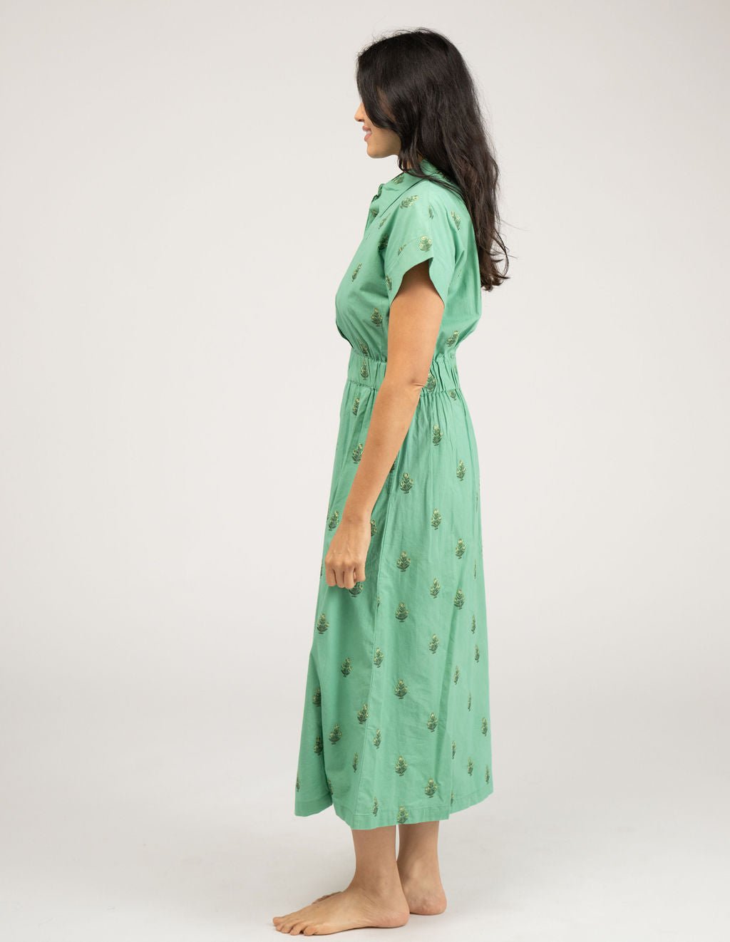 Beau & Ro Dress The Lisa Dress | Green Petite Floral