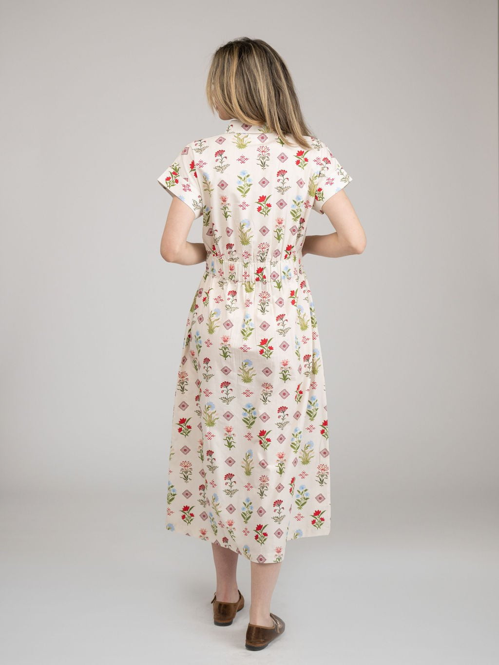 Beau & Ro Dress The Lisa Dress | Ivory Buti Flower
