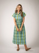 Beau & Ro Dress The Lisa Dress | Mystic Plaid