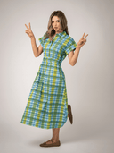 Beau & Ro Dress The Lisa Dress | Mystic Plaid