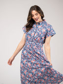 Beau & Ro Dress The Lisa Dress | Navy Garden