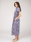 Beau & Ro Dress The Lisa Dress | Navy Garden