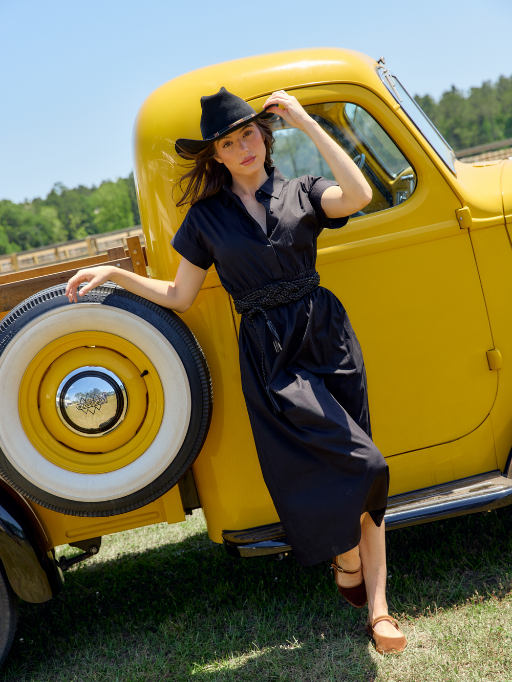 Beau & Ro Dress The Lisa Dress | Solid Black
