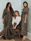 Beau & Ro Dress The Logan Dress | Black Geo Shine