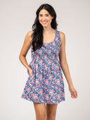 Beau & Ro Dress The Maggie Mini Dress | Navy Garden