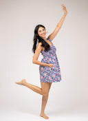 Beau & Ro Dress The Maggie Mini Dress | Navy Garden