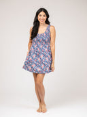 Beau & Ro Dress The Maggie Mini Dress | Navy Garden