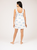 Beau & Ro Dress The Maggie Mini Dress | White Fish