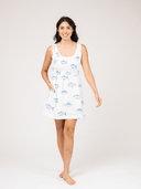 Beau & Ro Dress The Maggie Mini Dress | White Fish