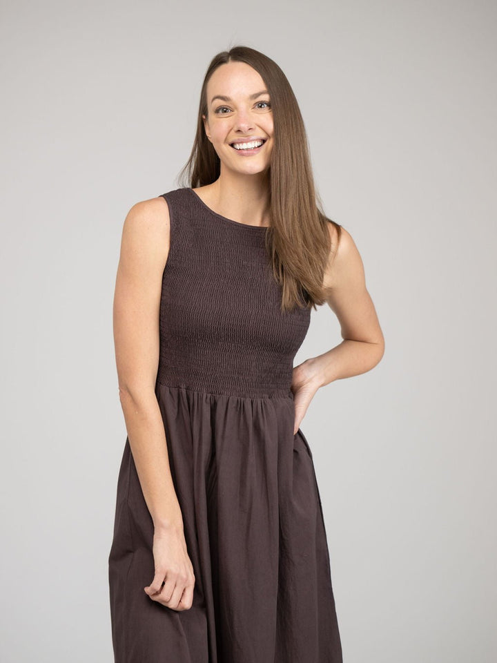 Beau & Ro Dress The Margot Dress | Brown