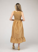 Beau & Ro Dress The Margot Dress | Gold Dupioni
