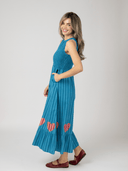 Beau & Ro Dress The Margot Dress in Blue Love Stripe