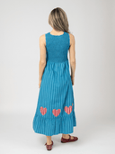 Beau & Ro Dress The Margot Dress in Blue Love Stripe