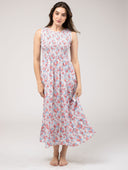 Beau & Ro Dress The Margot Dress | Pink & Blue Garden