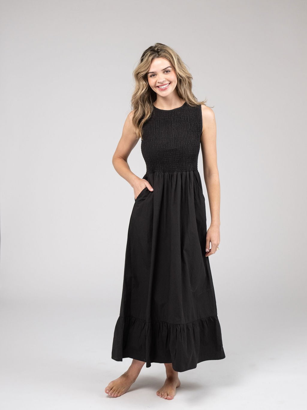 Beau & Ro Dress The Margot Dress | Solid Black