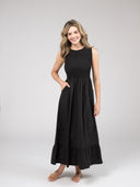 Beau & Ro Dress The Margot Dress | Solid Black