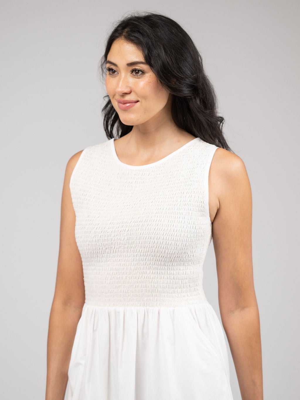 Beau & Ro Dress The Margot Dress | Solid White