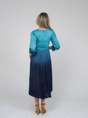 Beau & Ro Dress The Marie Midi Dress | Blue Ombre