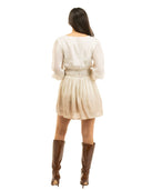 Beau & Ro Dress The Marie Mini Dress | Beige Ombre
