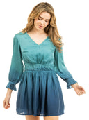 Beau & Ro Dress The Marie Mini Dress | Blue Ombre