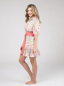 Beau & Ro Dress The Monica Dress | Pink Folk Flower