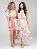 Beau & Ro Dress The Monica Dress | Pink Folk Flower