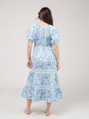 Beau & Ro Dress The Poppy Dress | Blue Flore