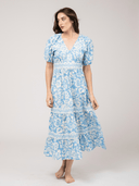 Beau & Ro Dress The Poppy Dress | Blue Flore